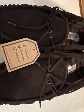 Staheekum Dark Brown Suede Moccasin Slip-On slippers